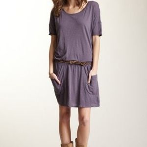 Coral Drop Waist Dress